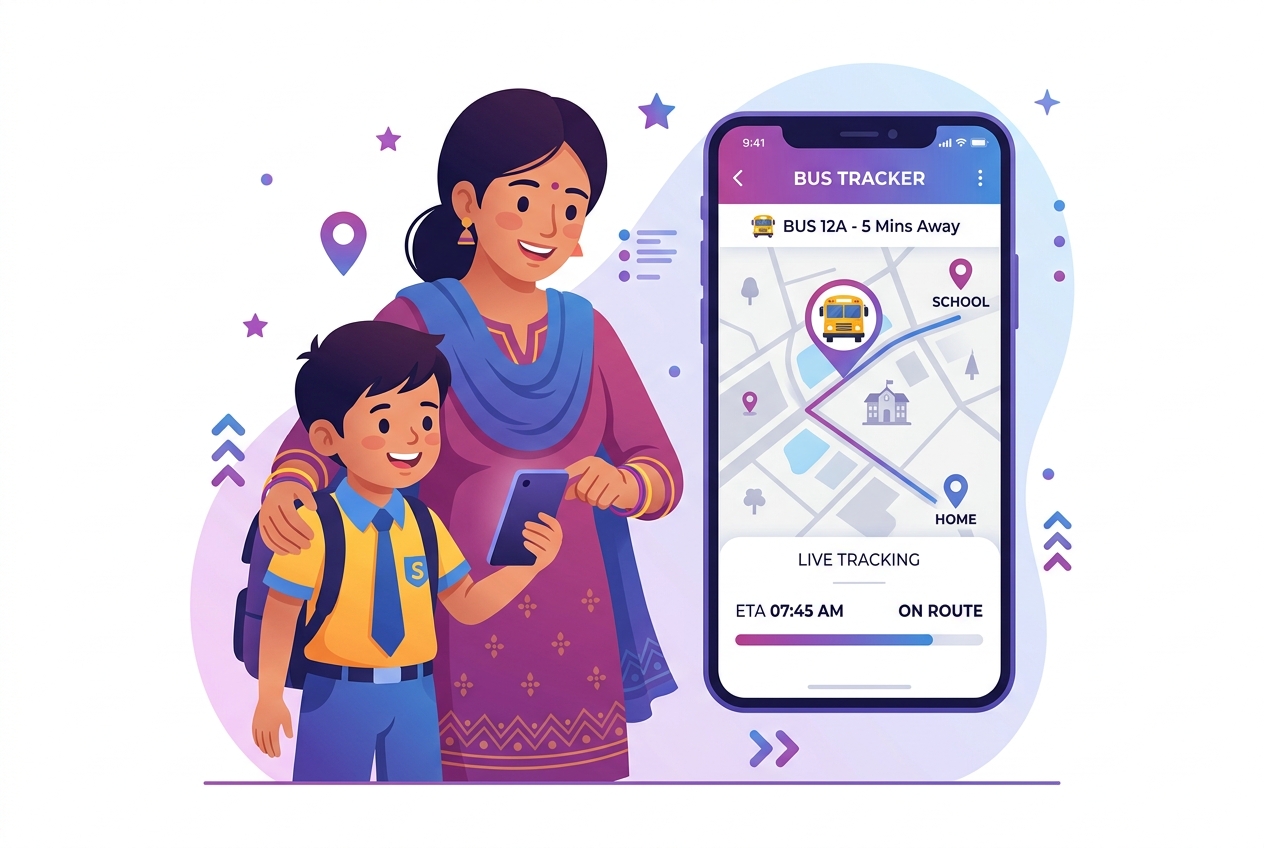 EdunodeX Parent App - Real-Time Student Bus Tracking